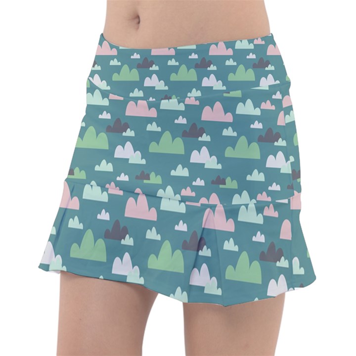 Llama Clouds  Classic Tennis Skirt