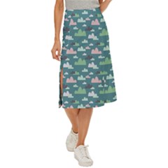 Llama Clouds  Midi Panel Skirt by ConteMonfrey