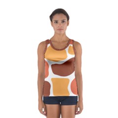 Geometric Pastel Bricks Sport Tank Top  by ConteMonfrey