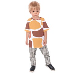 Geometric Pastel Bricks Kids  Raglan Tee