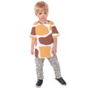 Geometric Pastel Bricks Kids  Raglan Tee View1