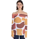 Geometric Pastel Bricks Off Shoulder Long Sleeve Top View1