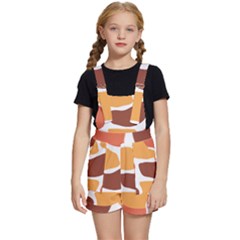 Geometric Pastel Bricks Kids  Short Overalls by ConteMonfrey