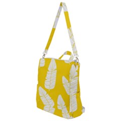 Yellow Banana Leaves Crossbody Backpack by ConteMonfrey