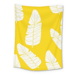 Yellow Banana Leaves Medium Tapestry by ConteMonfrey