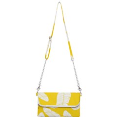 Yellow Banana Leaves Mini Crossbody Handbag by ConteMonfrey