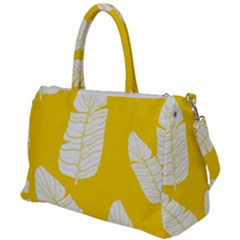 Yellow Banana Leaves Duffel Travel Bag by ConteMonfrey