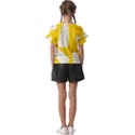 Yellow Banana Leaves Kids  Cut Out Flutter Sleeves View2