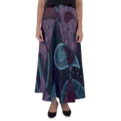 Background Pattern Texture Design Flared Maxi Skirt by danenraven