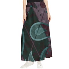 Background Pattern Texture Design Maxi Chiffon Skirt by danenraven