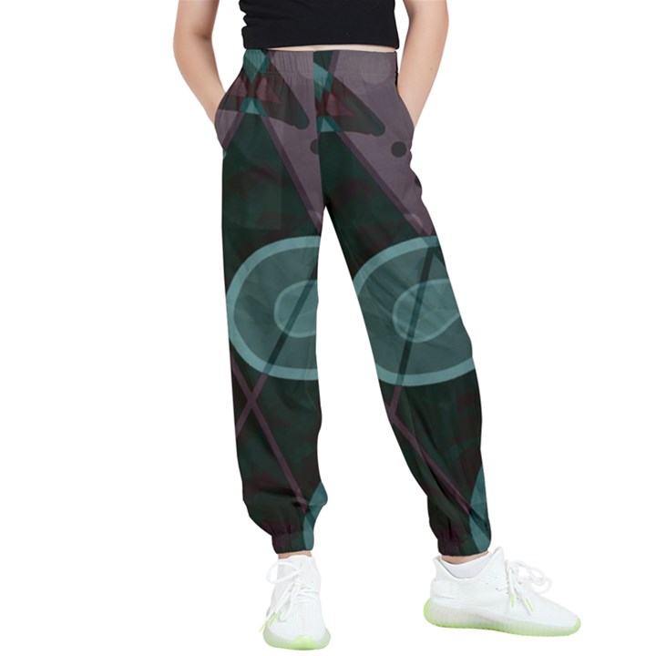 Background Pattern Texture Design Kids  Elastic Waist Pants