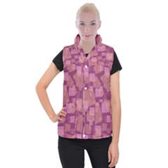 Abstract Art Background Pattern Texture Design Women s Button Up Vest