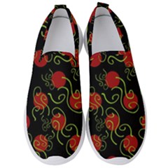 Abstract Background Pattern Texture Design Men s Slip On Sneakers by danenraven