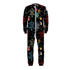 Illustration Xmas Christmas Thanks Giving Pattern Onepiece Jumpsuit (kids) by danenraven