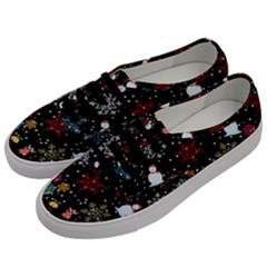 Illustration Xmas Christmas Thanks Giving Pattern Men s Classic Low Top Sneakers by danenraven