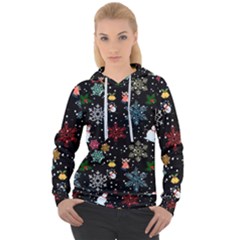 Illustration Xmas Christmas Thanks Giving Pattern Women s Overhead Hoodie by danenraven