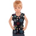 Illustration Xmas Christmas Thanks Giving Pattern Kids  Sport Tank Top View1