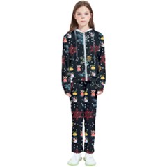 Illustration Xmas Christmas Thanks Giving Pattern Kids  Tracksuit by danenraven