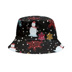 Illustration Xmas Christmas Thanks Giving Pattern Bucket Hat by danenraven