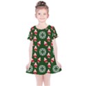 Xmas Christmas Background Kids  Simple Cotton Dress View1