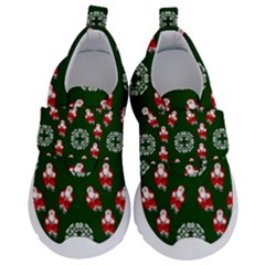 Xmas Christmas Background Kids  Velcro No Lace Shoes by danenraven