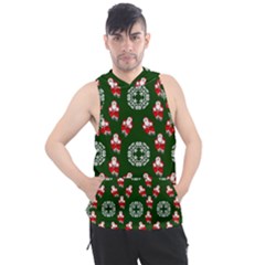 Xmas Christmas Background Men s Sleeveless Hoodie by danenraven