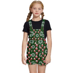 Xmas Christmas Background Kids  Short Overalls by danenraven