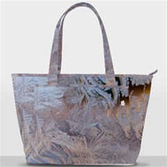 Window Pattern Winter Frost Back Pocket Shoulder Bag  by danenraven