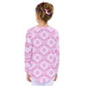 Illustration Background Pink Flower Abstract Pattern Kids  Long Sleeve Tee View2