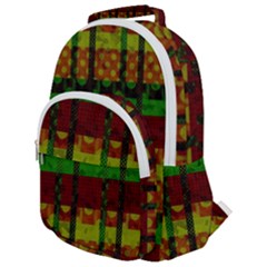 Illustration Background Pattern Texture Design Rounded Multi Pocket Backpack by danenraven