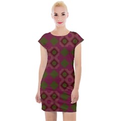 Illustration Background Abstract Pattern Texture Design Cap Sleeve Bodycon Dress by danenraven