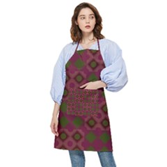 Illustration Background Abstract Pattern Texture Design Pocket Apron by danenraven