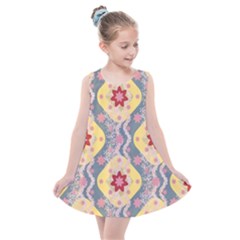 Background Flower Abstract Pattern Kids  Summer Dress by danenraven