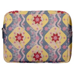 Background Flower Abstract Pattern Make Up Pouch (large)