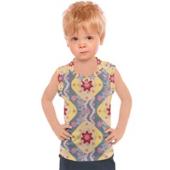 Background Flower Abstract Pattern Kids  Sport Tank Top