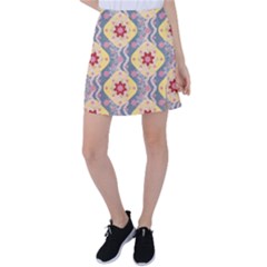 Background Flower Abstract Pattern Tennis Skirt by danenraven