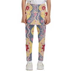 Background Flower Abstract Pattern Kids  Skirted Pants by danenraven