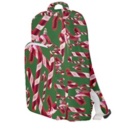 Christmas Wrapping Paper Abstract Double Compartment Backpack by danenraven