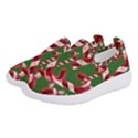 Christmas Wrapping Paper Abstract Women s Slip On Sneakers View2