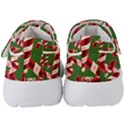 Christmas Wrapping Paper Abstract Kids  Velcro Strap Shoes View4