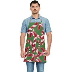 Christmas Wrapping Paper Abstract Kitchen Apron by danenraven