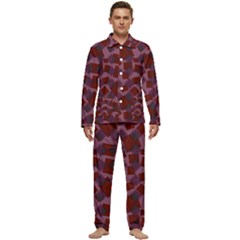 Illustration Art Background Pattern Texture Design Men s Long Sleeve Velvet Pocket Pajamas Set