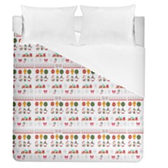 Christmas Holiday Xmas Winter Duvet Cover (queen Size) by danenraven