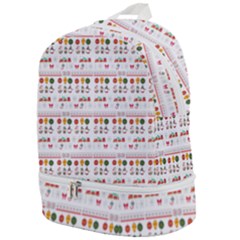 Christmas Holiday Xmas Winter Zip Bottom Backpack