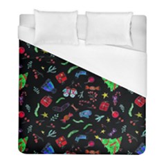 Happy New Year Christmas Xmast Background Duvet Cover (full/ Double Size) by danenraven