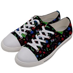 Happy New Year Christmas Xmast Background Men s Low Top Canvas Sneakers by danenraven