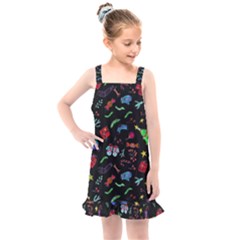 Happy New Year Christmas Xmast Background Kids  Overall Dress by danenraven