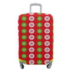 Illustration Festive Pattern Christmas Holiday Luggage Cover (small) by danenraven