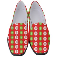 Illustration Festive Pattern Christmas Holiday Women s Classic Loafer Heels by danenraven