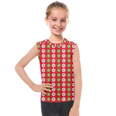 Illustration Festive Pattern Christmas Holiday Kids  Mesh Tank Top by danenraven